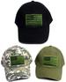 USA Embroidered Caps .... Green US FLAG