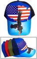 USA Printed Baseball Caps - Eagle & US FLAG