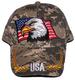 USA Eagle & US FLAG  Patriotic Embroidered Baseball Caps
