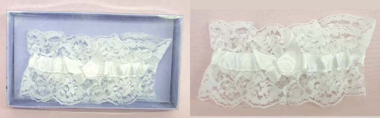GARTERs - White Color - Gift Boxed