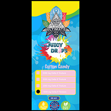 Ultimate Delta 8 Juicy Drops Tincture Cotton CANDY - 1000mg