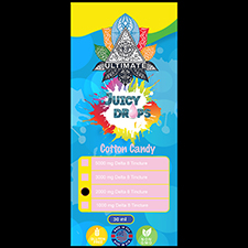 Ultimate Delta 8 Juicy Drops Tincture Cotton CANDY - 2000mg