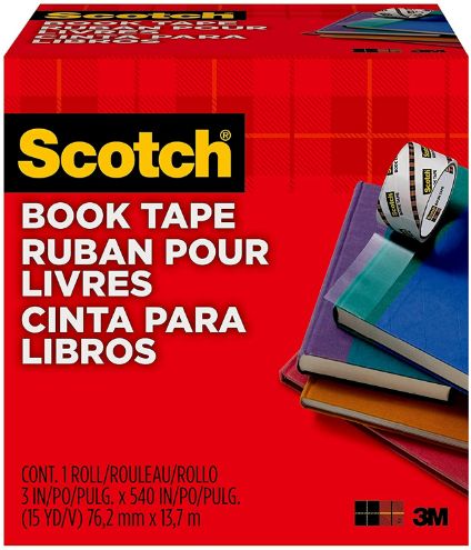 Scotch Book Tape 845, 3 Inches x 15 Yards - FF084574
