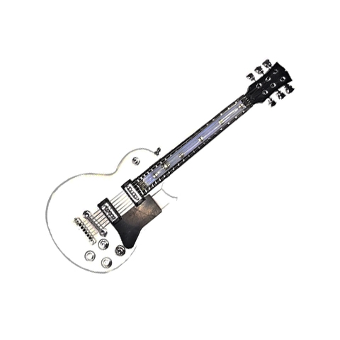 White Guitar Refillable CIGARETTE Lighter