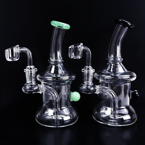 6.5'' Clear Glass Water PIPE