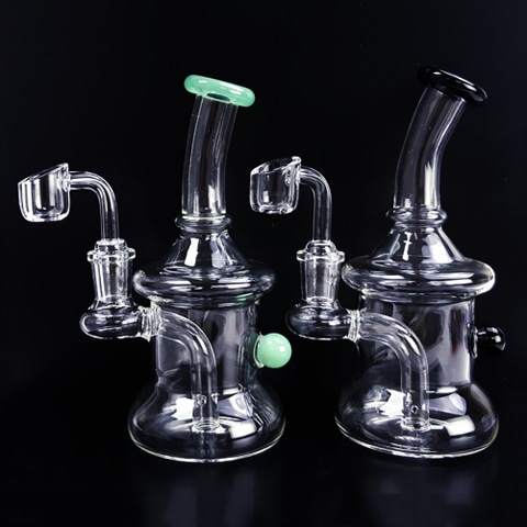 6.5'' Clear Glass WATER PIPE