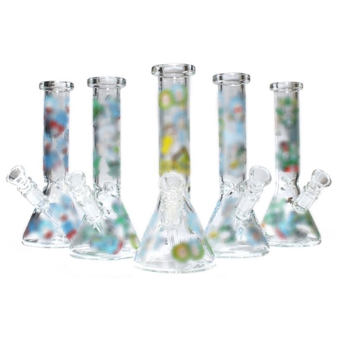 8'' R&M Glass WATER PIPE Glow in Dark(on sale)