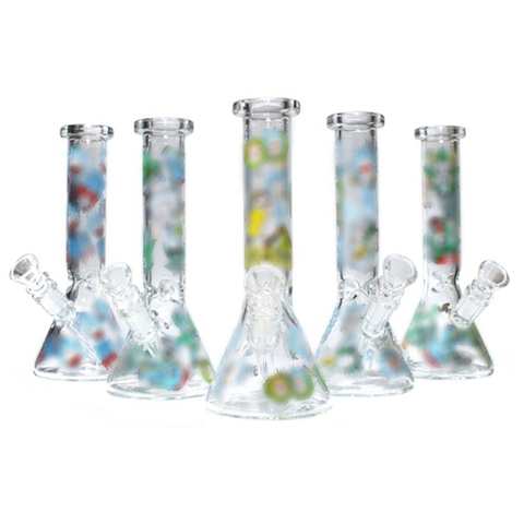8'' R&M Glass Water Pipe Glow in Dark(on SALE)