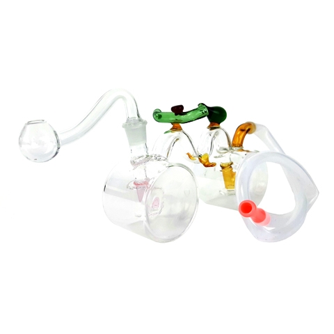 Bike Shape OIL BURNER Water Pipe Silicone Tube(on sale)