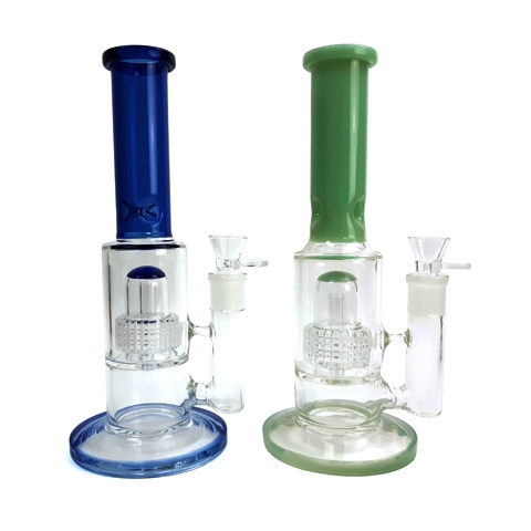 11'' Heavy Duty Glass Water Pipe with Clear Bowl