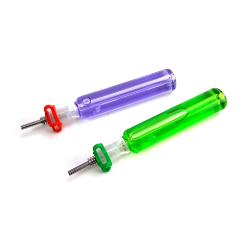 Mini Glass Nectar Collector with Colored Liquid