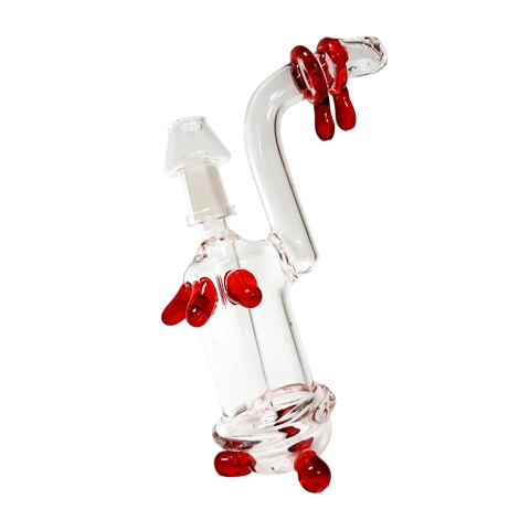 7.25'' Clear Glass WATER PIPE(on sale)