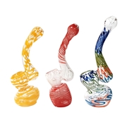 6.25'' Clear Colored GLASS PIPE