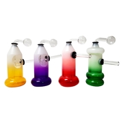 Colored Translucent Bottle GLASS Oil Burner Water PIPE