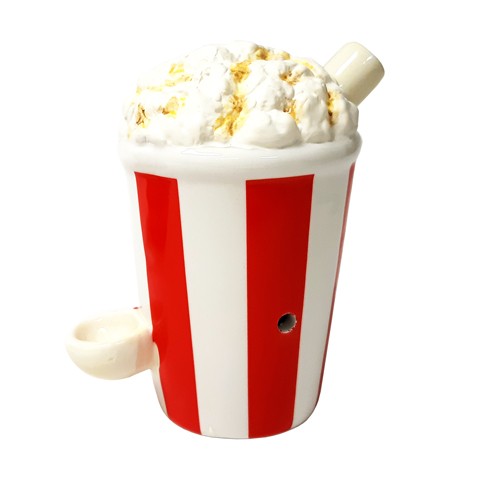 Ceramic FIGURINE Pipe - Popcorn