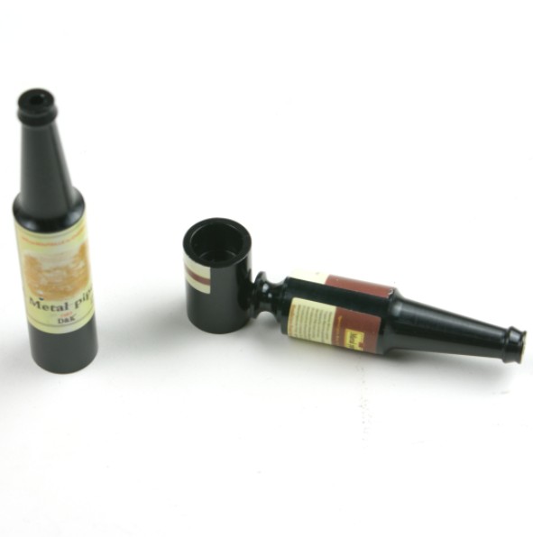 Mini metal RED wine bottle pipe(on sale)