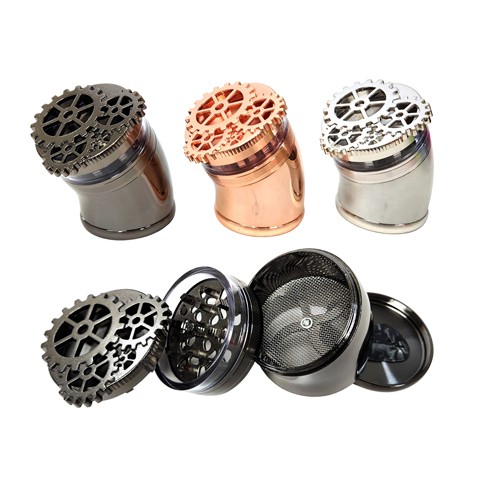 63mm 4-Part Steampunk Style Metal TOBACCO Grinder