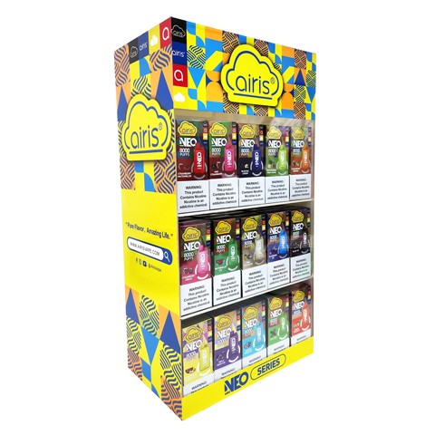 Airis Neo P8000 Disposable 15 Boxes Flavors Combo w/ FREE Display