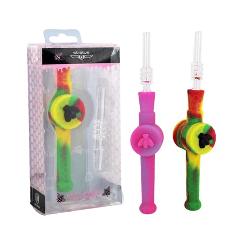 Mini Silicone Double Lid Honey Dipper Nectar Collector