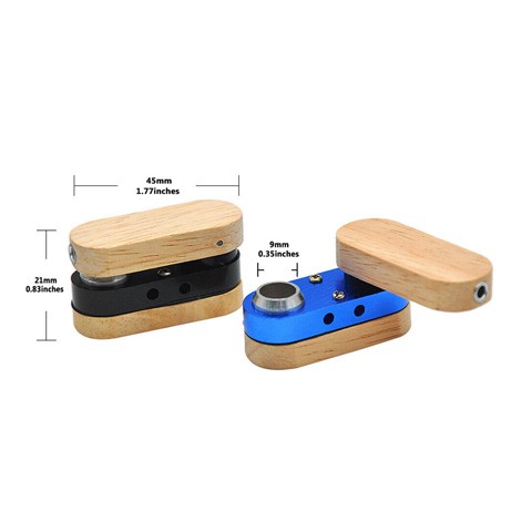 Folding Wooden Double Layer Portable Metal Smoking PIPE