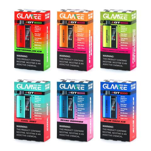 GLAMEE GT8000 Rechargeable Disposable Device - 8000 Puffs