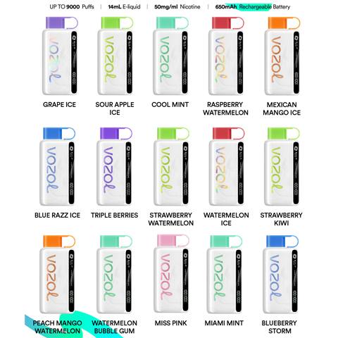 Vozol STAR 9000 Rechargeable Disposable Device - 9000 Puffs