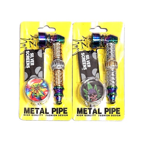 Mini Rainbow Metal TOBACCO Pipe Set