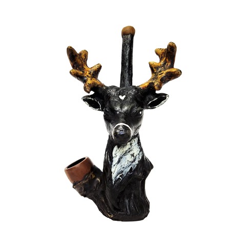 6'' Hand Crafted Deer Style RESIN Smoking Pipe