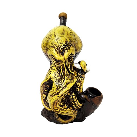 5'' Hand Crafted Smoking Kraken Style RESIN Smoking Pipe