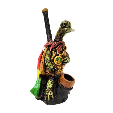 6'' Hand Crafted Turtle Style Resin Smoking Pipe