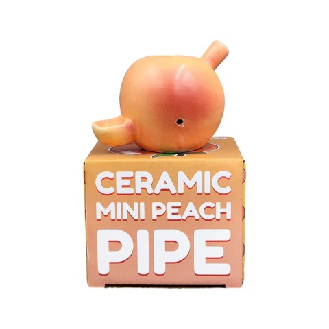 Mini Peach Ceramic Pipe