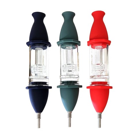 8'' Silicone Nectar Collector with Matrix Perc