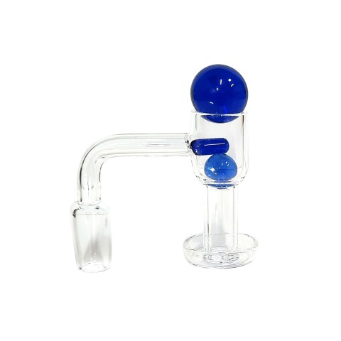 14mm 90 Degree Male Quartz Banger with Blue Balls