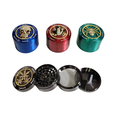 63mm 4-Part Hot DeSIGN Metal Tobacco Grinder