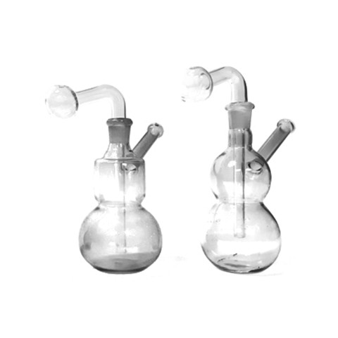 6'' Clear Gourd Oil Burner Glass Water PIPE