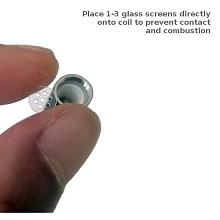 Glass Screen Filter for LAMP Bulb Dry Herb Atomizer (10pcs)