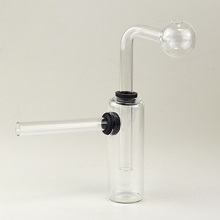 3-Part Clear GLASS Water PIPE