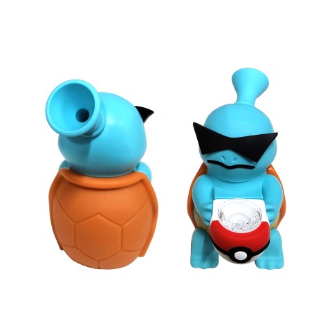 5'' Squirtle Style Silicone WATER PIPE