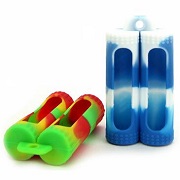 2 x 18650 BATTERY Silicone Protective Sleeve Case (5pk)