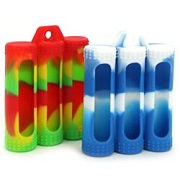 3 x 18650 BATTERY Silicone Protective Sleeve Case (5pk)