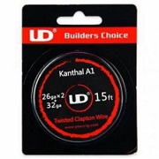 15ft UD Kanthal A1 Twisted Clapton Wire 26GA x 2 + 32GA