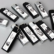 CIGARette CIGAR Lighter with Celebrity Portrait Metal Sleeve (4)