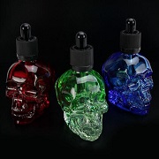 60mL SKULL Shaped Glass Dropper Bottle