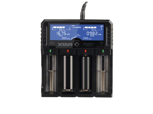 XTAR DRAGON VP4 Plus Premium LCD Li-ion/Ni-MH Battery Charger