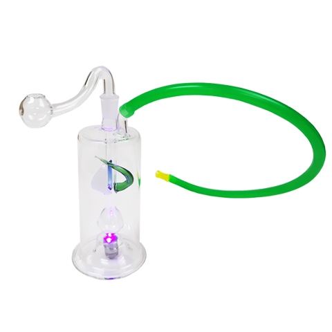 6'' Glass Water Pipe with LED Light(on sale)