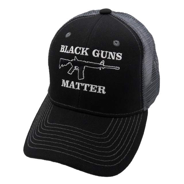 Black Guns Matter Trucker HAT - Black/Dark Gray
