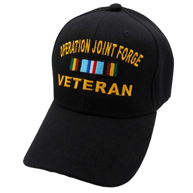 Operation Joint Forge Veteran Ribbon Cap - Black