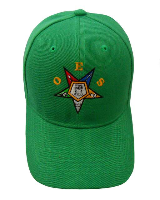 OES Order of the Eastern Star Cap - Kelly Green