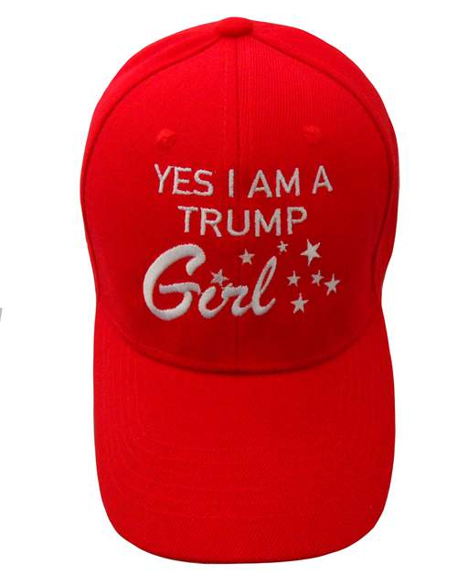 Yes I Am A Trump Girl Cap - RED