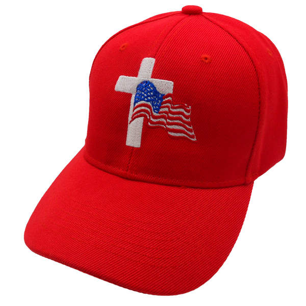 FLAG and Cross Cap - Red